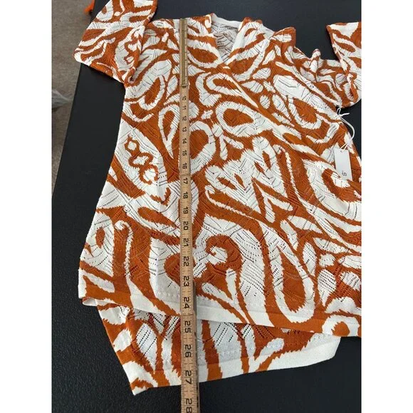 Chico's Summer Romance Abstract Cardigan Size 0/S NWT - Picture 8 of 8